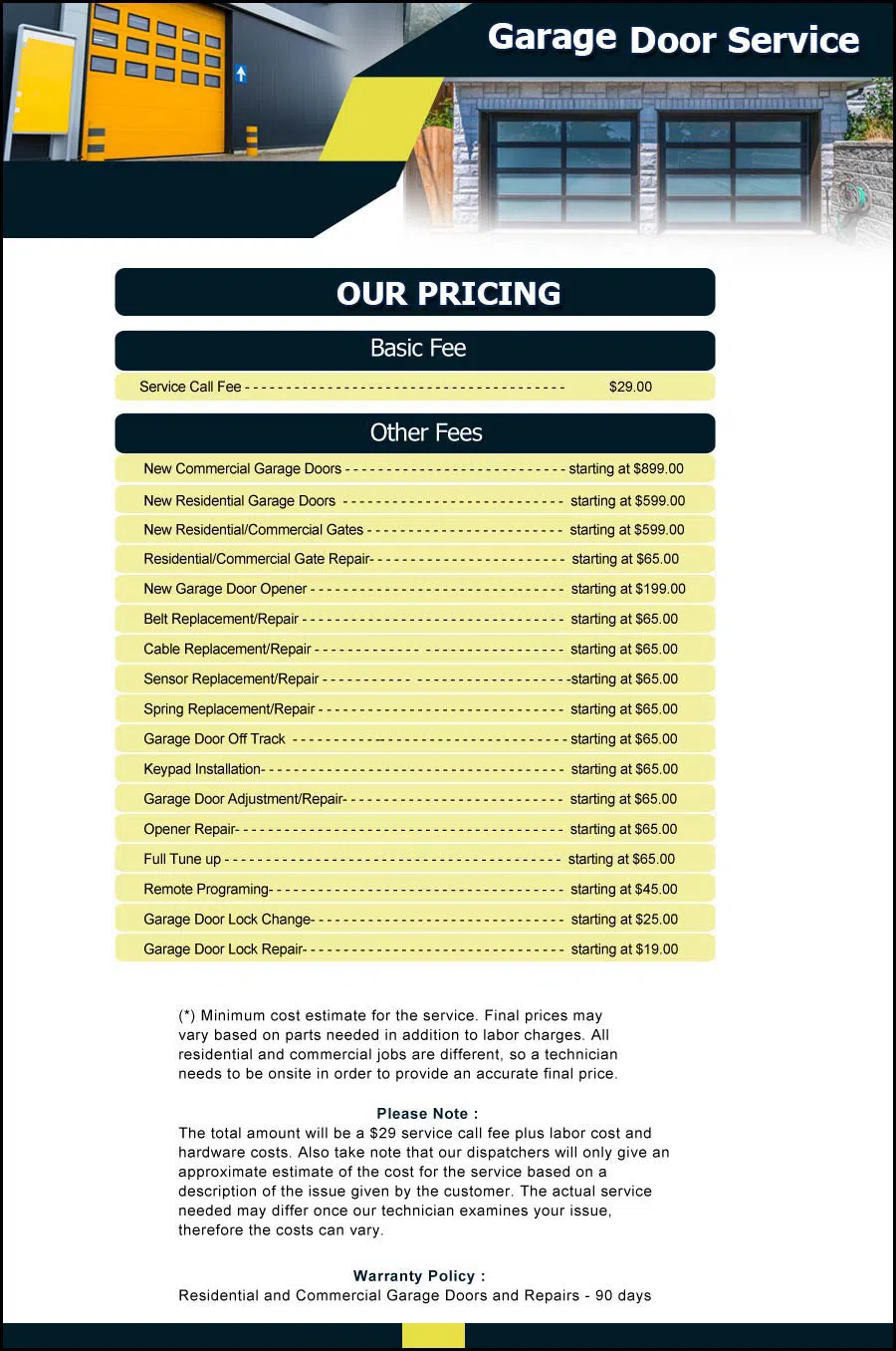 Garage Door And Opener Repairs Plainfield, NJ 908-481-4093